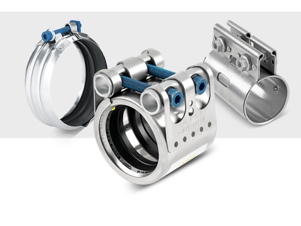 collage of pipe connectors Rapid, FGR, Easyseal