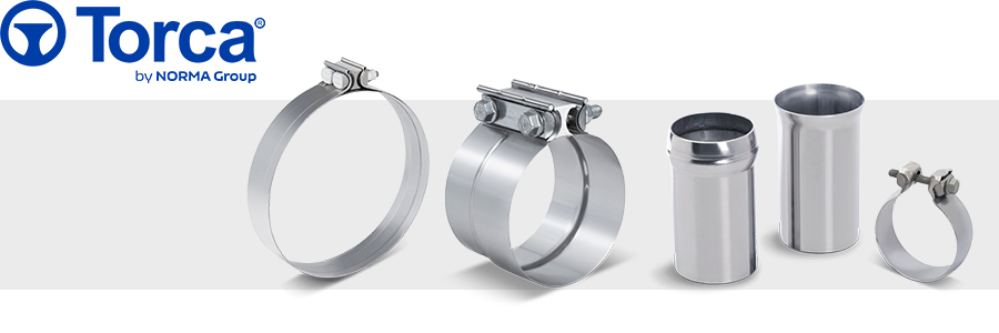 collage of TORCA products and logo