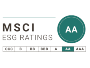 MSCI ESG sustainability rating logo